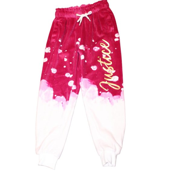2/$20 🏷 Justice Velour Joggers Size 7/8 - Picture 1 of 3